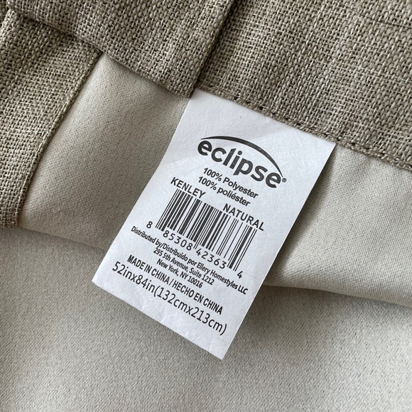 Eclipse Blackout Curtains (Kenley Natural) - Picture 5 of 5